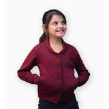 Kids Polo- Buttoned Up Shirt - Maroon