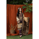 Zellbury- Digital Printed Khaddar Shirt, Shawl & Khaddar Trouser WUW21X30150