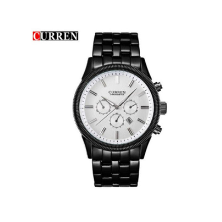 Curren- Luxury Brand Stainless Steel Analog & Date Watch- 8058