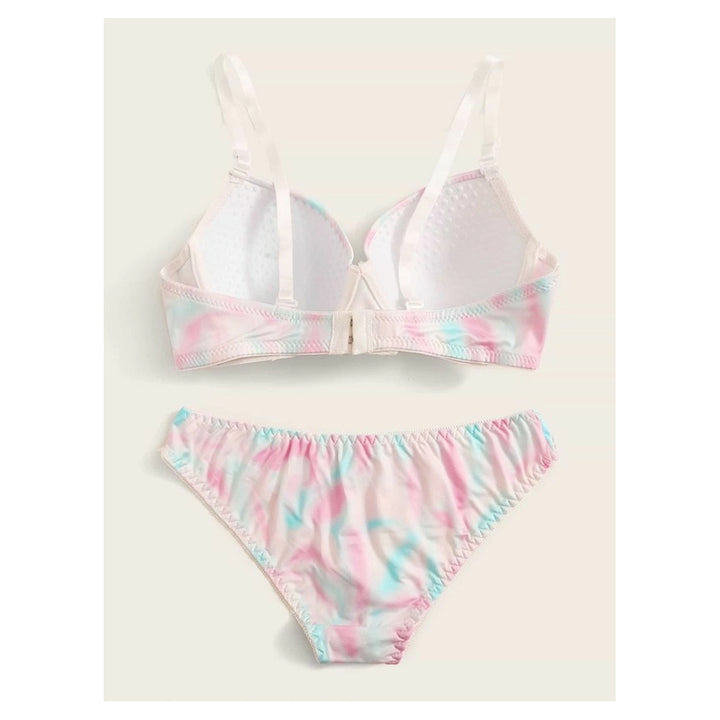 Shein- Tie Dye Underwire Lingerie Set