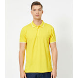 Koton- Polo Neck T-Shirt - Yellow