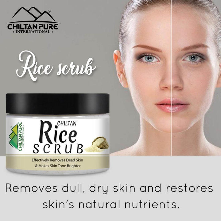 Chiltanpure- Rice Face & Body Scrub, 100ml