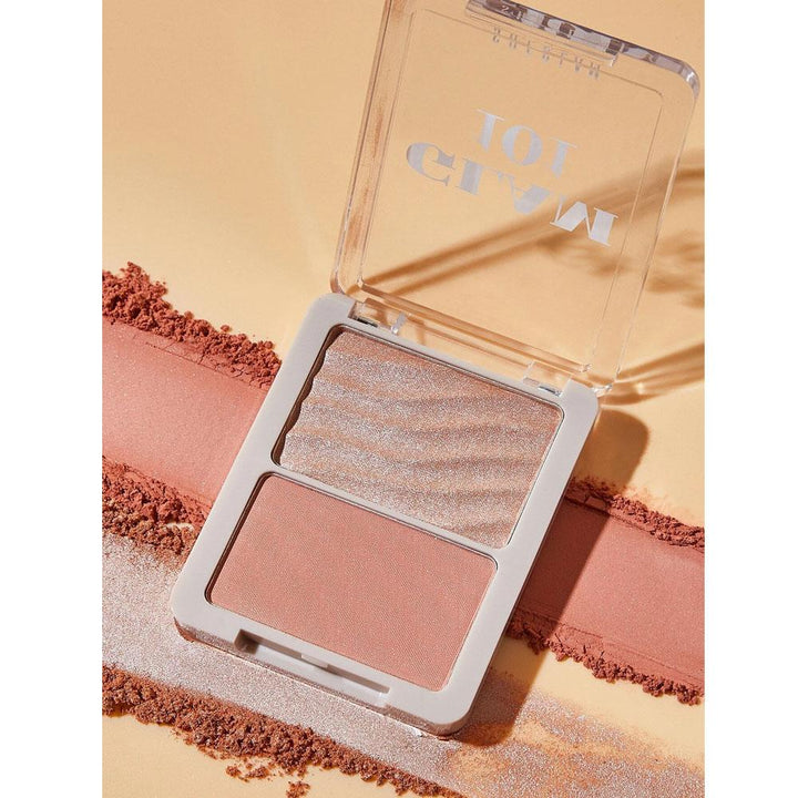 Shein- SHEGLAM GLAM 101 Hybrid Highlighter & Blush Duo-ST. TROPEZ