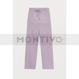 Montivo ZR oversized light pink slim trouser