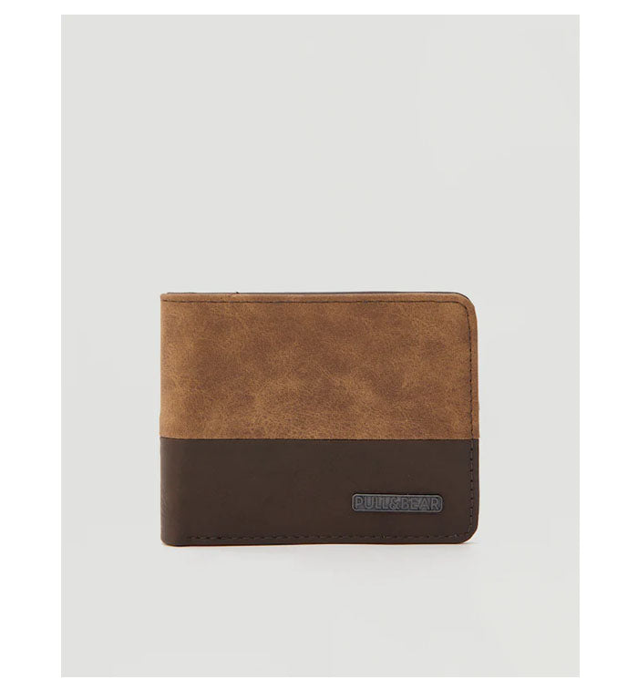 Pull & Bear- Two-Tone Brown Wallet