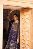 Sapphire- 3 Piece - Embroidered Organza Suit