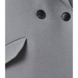 Koton- Long Button Detailed Cachet Coat - Gray