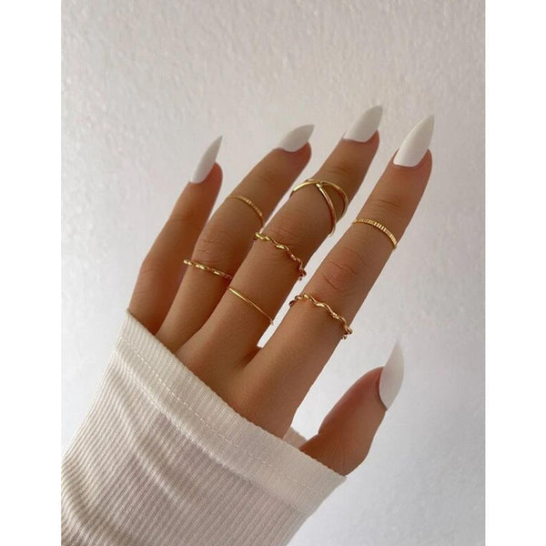 Shein- 7pcs Minimalist Ring