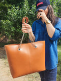 BZY Bag With Long Chain Handle-Mustard