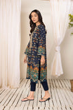 Sapphire-Embroidered Lawn Shirt