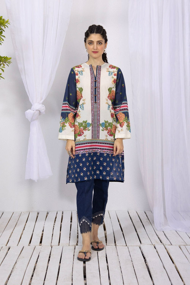 Sapphire- Embroidered Lawn Shirt