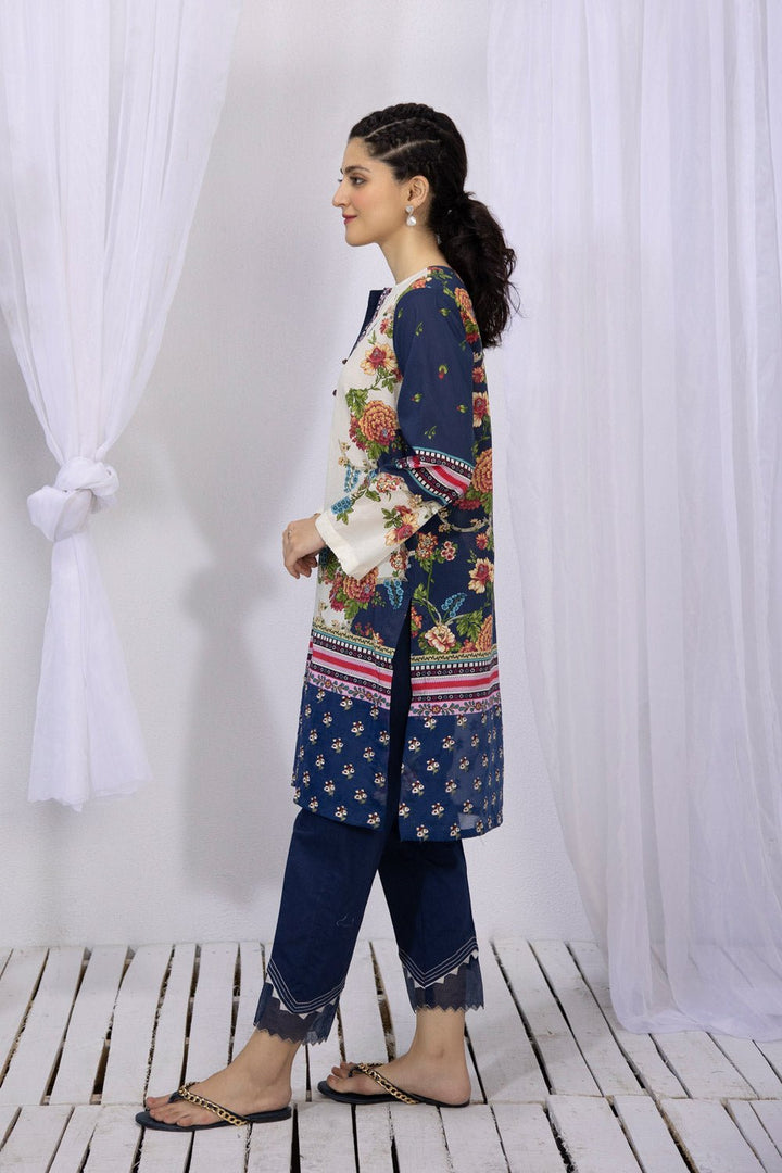 Sapphire- Embroidered Lawn Shirt