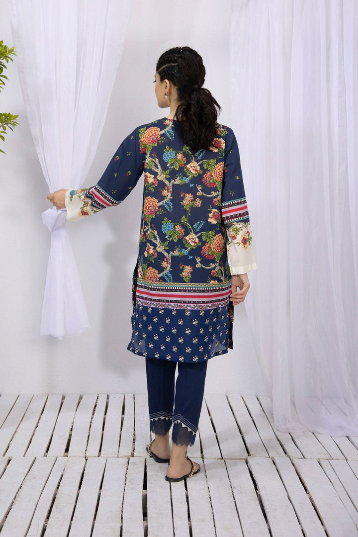 Sapphire- Embroidered Lawn Shirt