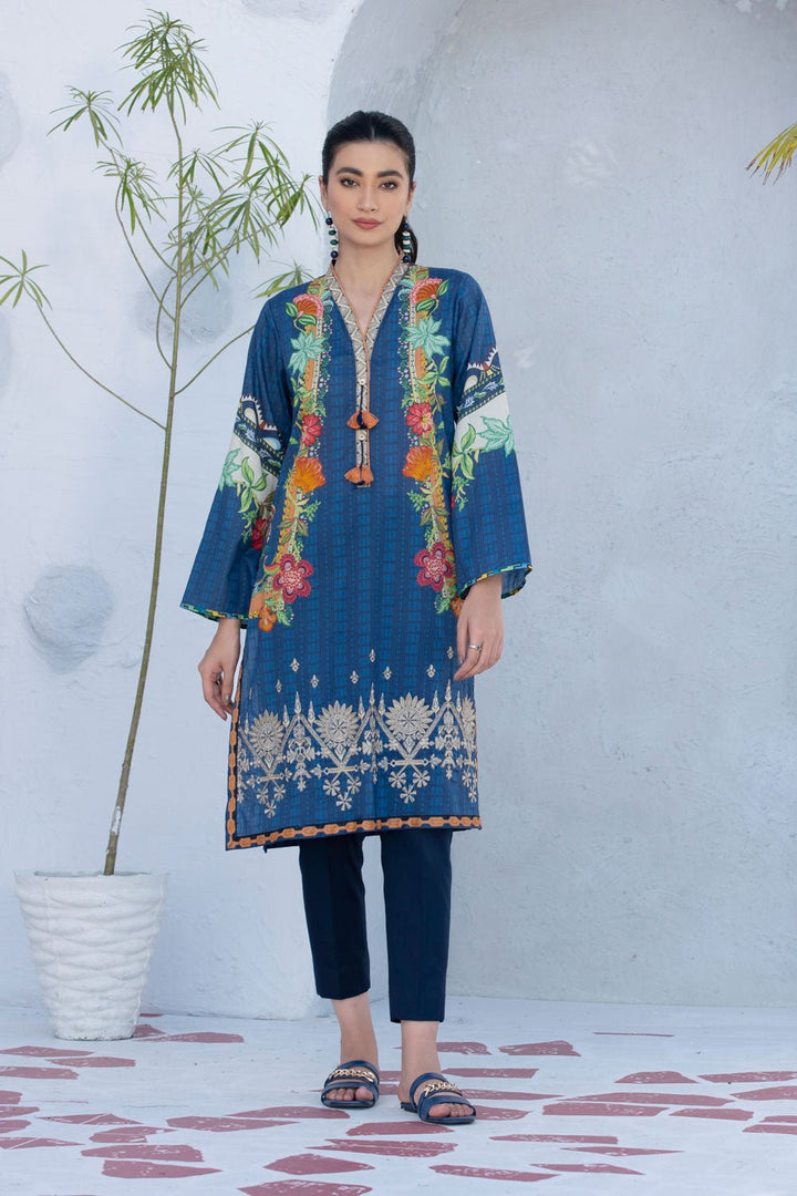 Sapphire- Embroidered Lawn Shirt