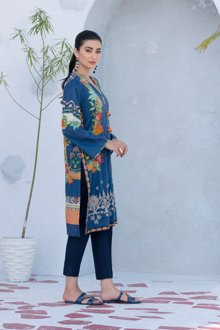 Sapphire- Embroidered Lawn Shirt