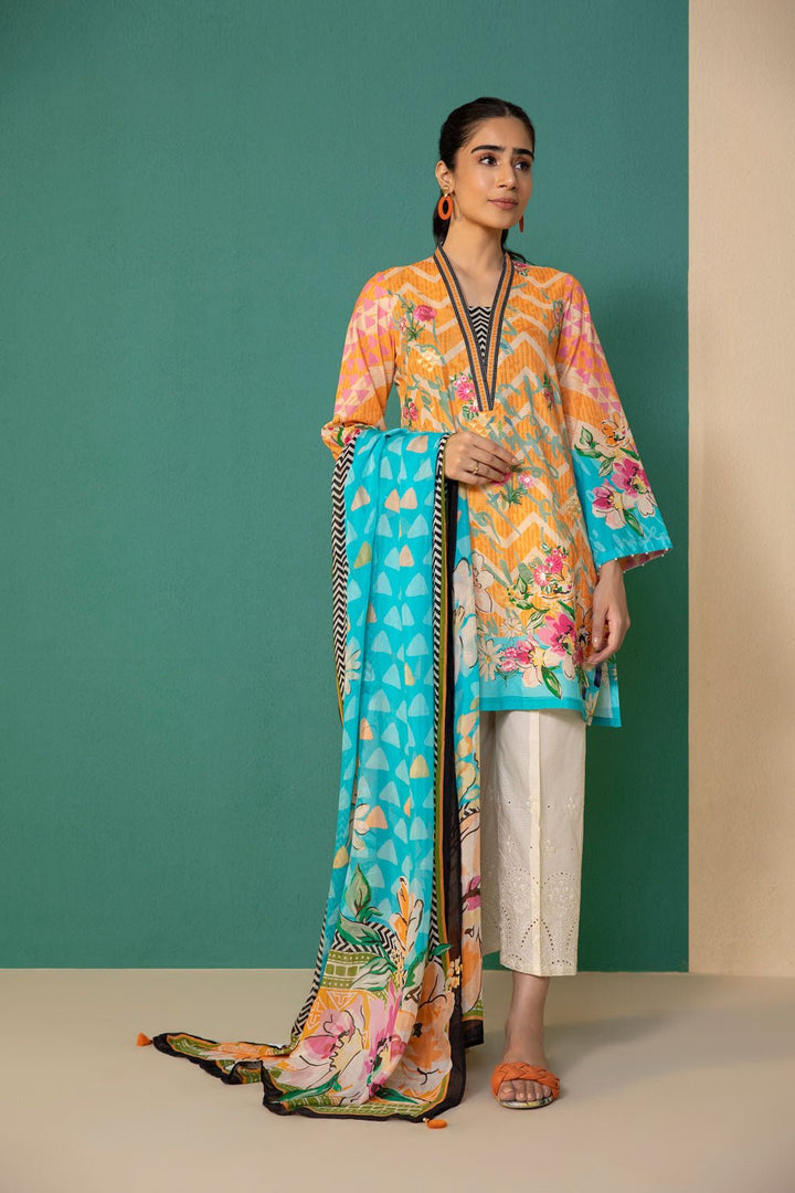 Sapphire- Embroidered Lawn Shirt