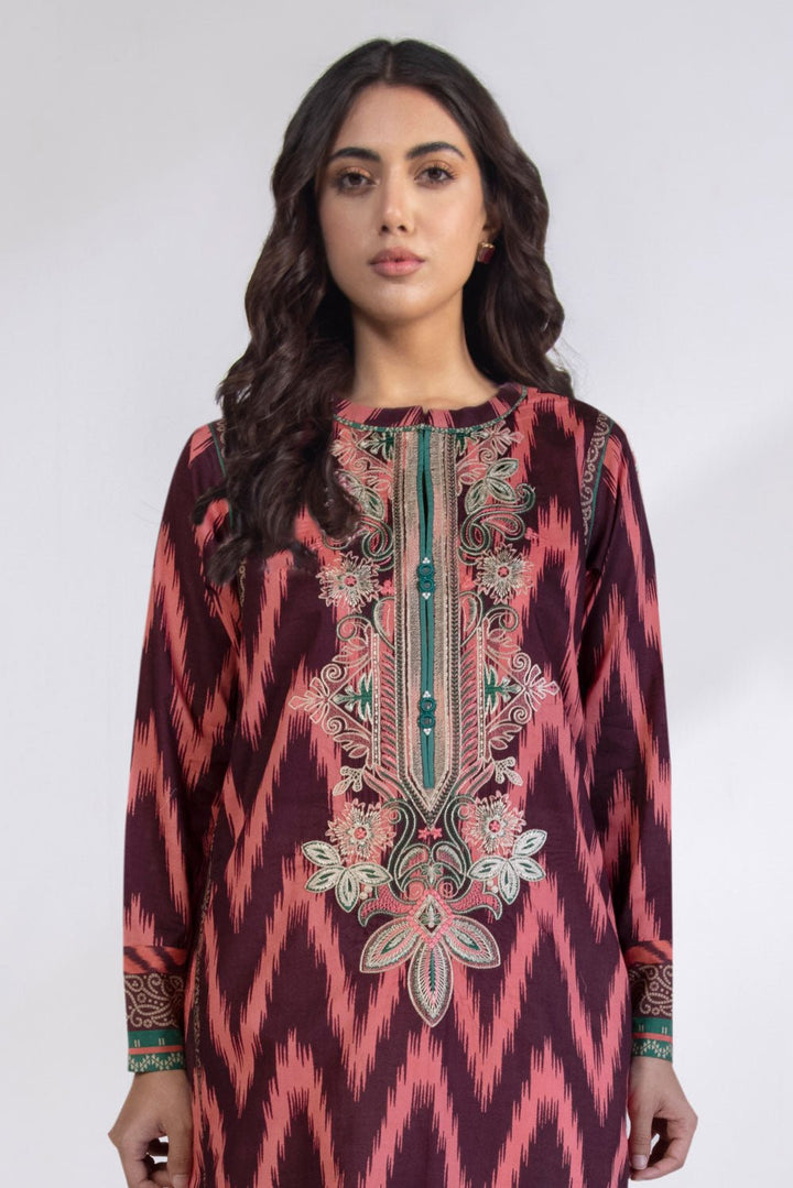 Sapphire- Embroidered Lawn Shirt