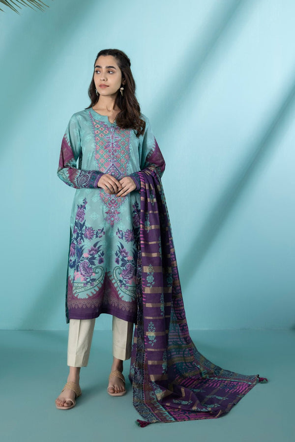 Sapphire- Embroidered Lawn Shirt