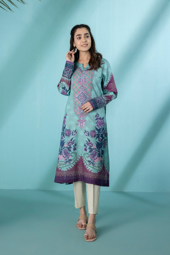 Sapphire- Embroidered Lawn Shirt