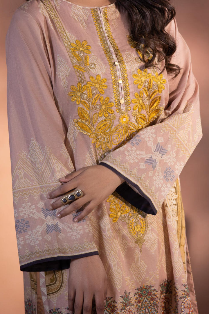 Sapphire- Embroidered Lawn Shirt