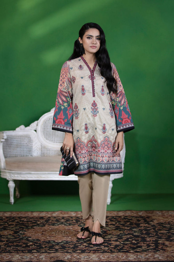 Sapphire- Embroidered Lawn Shirt