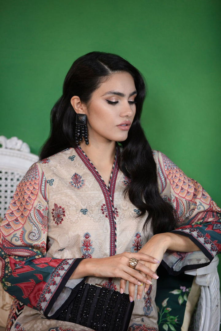 Sapphire- Embroidered Lawn Shirt