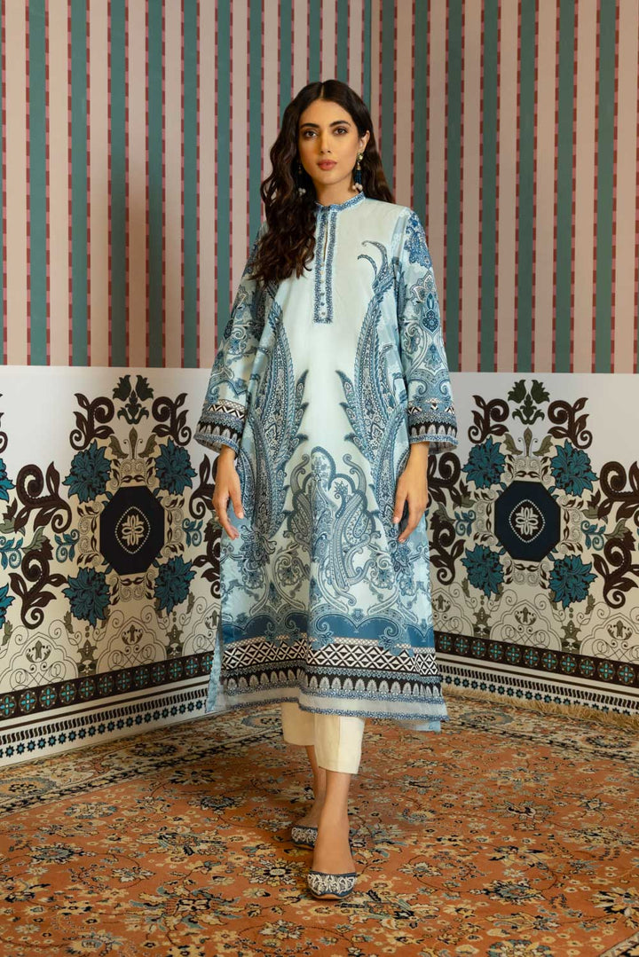 Sapphire- Embroidered Lawn Shirt