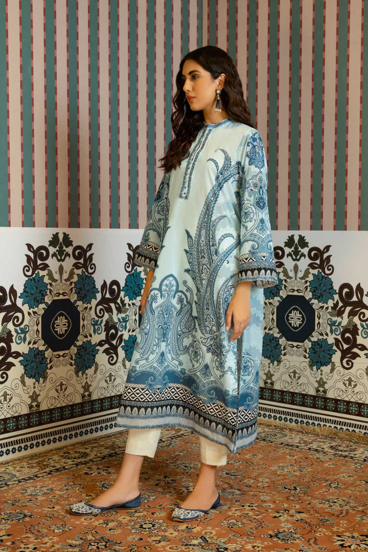 Sapphire- Embroidered Lawn Shirt