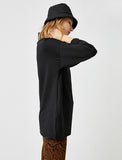 Koton- Turtleneck Long Sweatshirt - Black