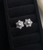 Semora Jewellery- White Pearl Earrings