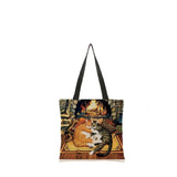 Shein- Colorblock Kitty Graphic Shoulder Tote Bag