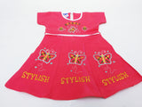 The Original - 1 Piece Peach Embroidered Kids Frock
