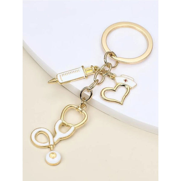 Shein- Stethoscope Pendant Keychain