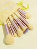 The Original 13 Pcs Make up Brushes Set Yellow