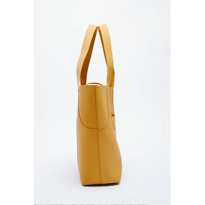 Zara- TOTE BAG- Mustard Yellow