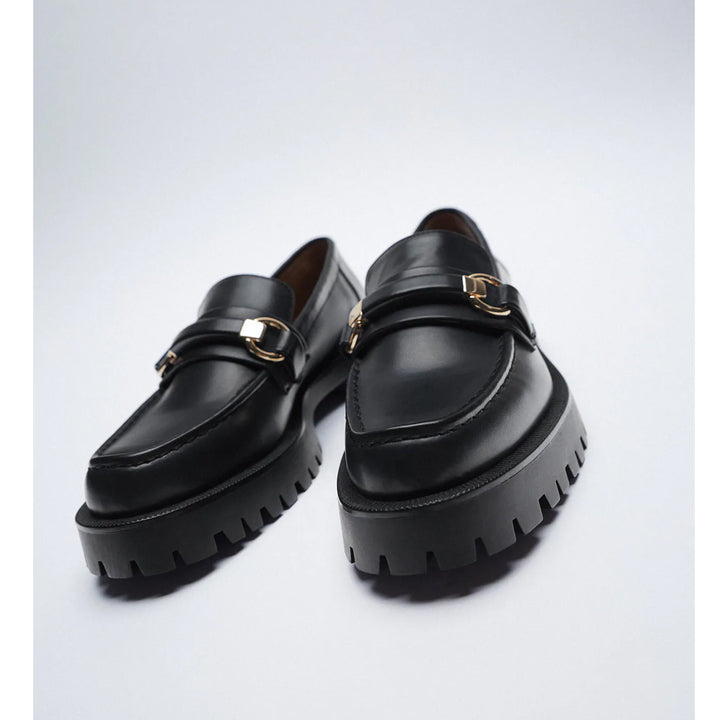 Zara- Flat Track Sole Loafers