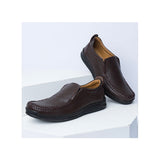 Vybe- Casual Leather Shoes- Brown