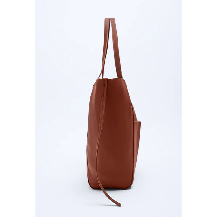 Zara- Soft Tote Bag With Pockets