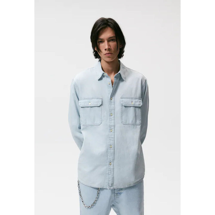 Zara- Denim Shirt- Light blue