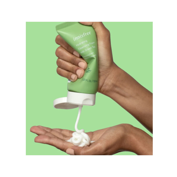 Innisfree- Hydrating Cleansing Foam With Green Tea