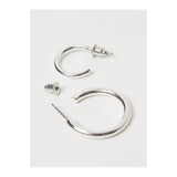 H&M- 2 Pairs Earrings- Silver-coloured