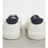 Asos Design- Asos Design Wide Fit Trainers With Contrast Tongue And Heel In White