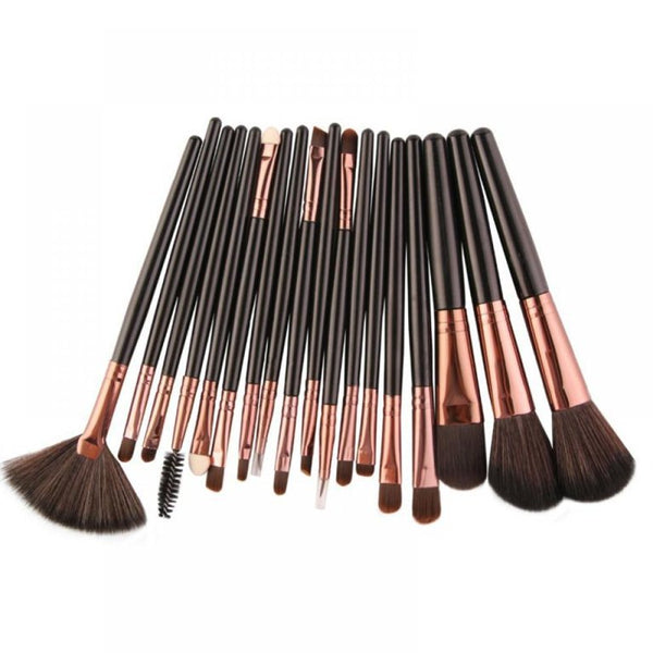 The original 18 Pcs Make Up Brushes Set Black