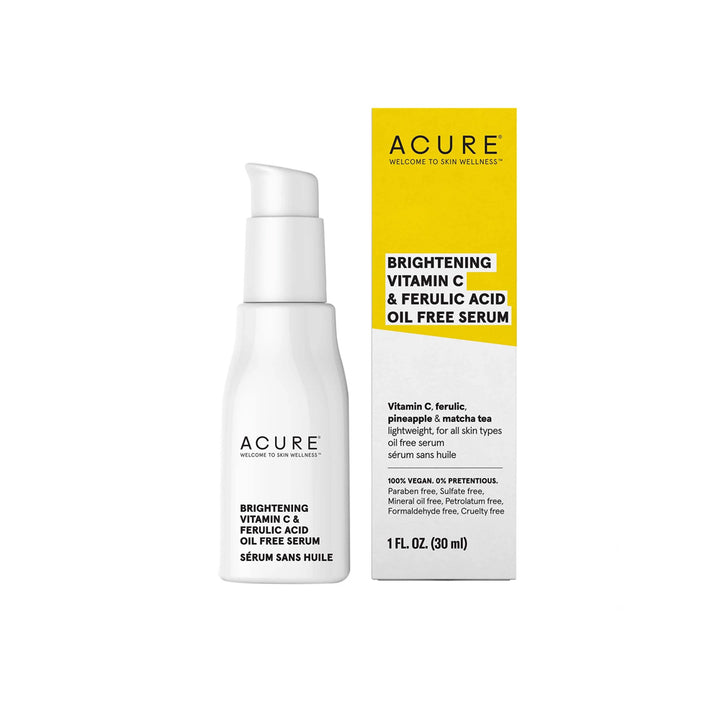 Acure- Brightening Vitamin C & Ferulic Acid Oil Free Serum