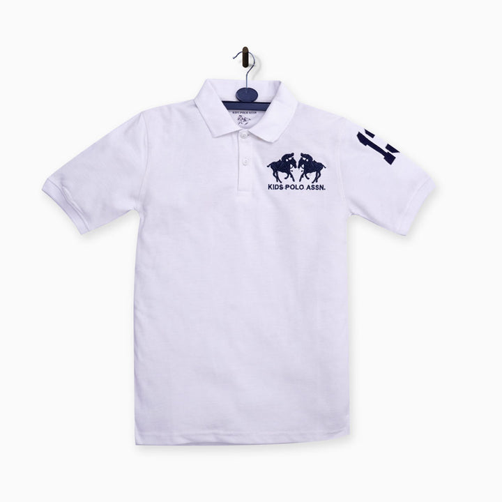 Kids Polo Association- White Polo Shirt