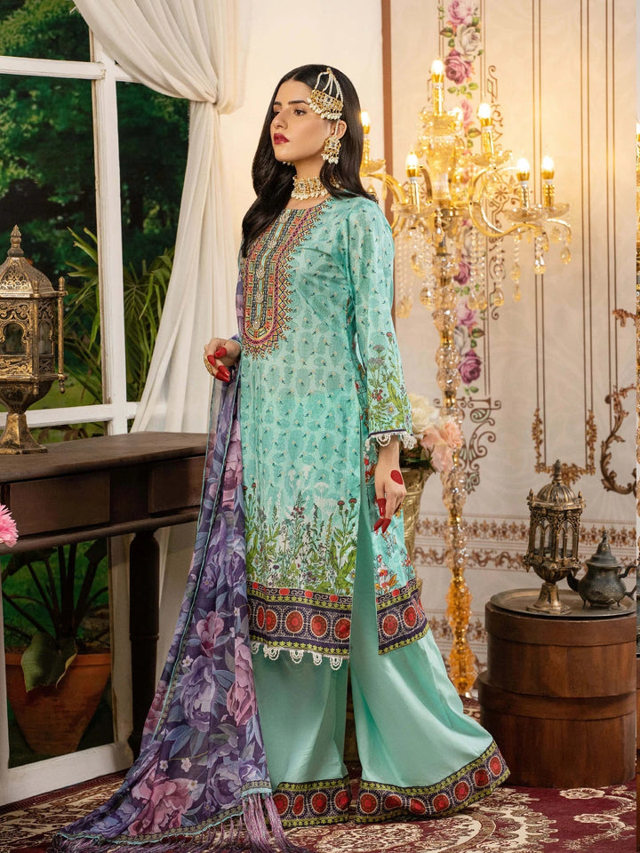 Keshia Mahtaab – 3 Piece Embroidered Unstitched Luxury Lawn