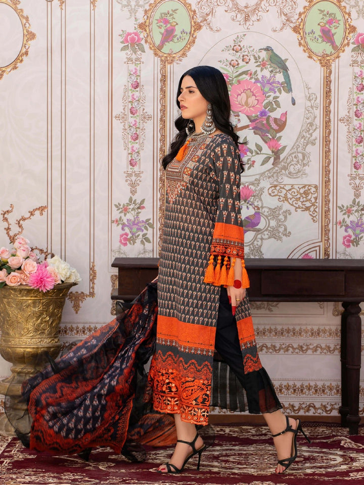 Mumtaz – 3 Piece Embroidered Unstitched Luxury Lawn