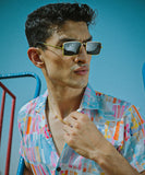 Weave Wardrobe - The Splash | Digital Printed Cuban Collared Shirt | Weave Wardrobe