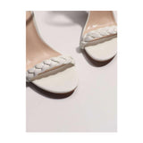 Shein- Braided Detail Ankle Strap Stiletto Heeled Sandals