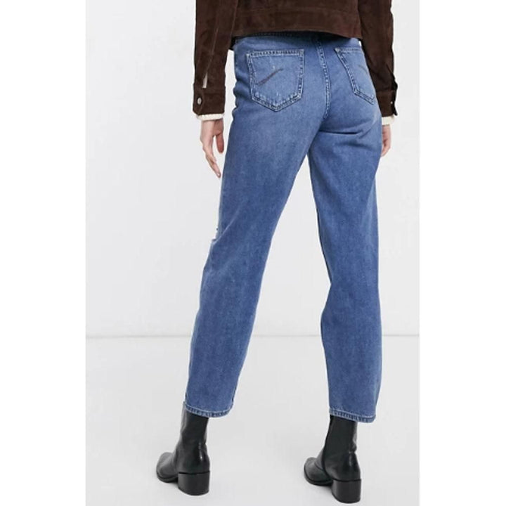 Asos Design- Only Tall Kelis Distressed Mom Jean in Blue